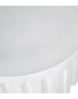 Eris White Concrete Outdoor Round Coffee Table - LOOMLAN - Moe's Home - Outdoor Coffee Tables