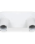 Eris White Concrete & Steel Oval Outdoor Dining Table - LOOMLAN - Moe's Home - Outdoor Dining Tables
