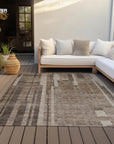 LOOMLAN Rugs Esmara Brown Washable Indoor-Outdoor Rug
