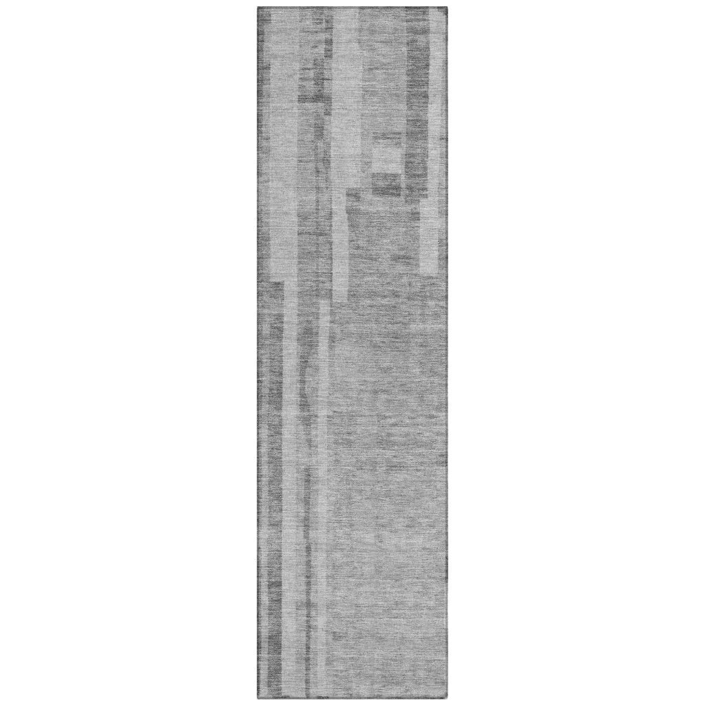 LOOMLAN Rugs Esmara Gray Washable Indoor-Outdoor Rug