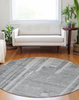 LOOMLAN Rugs Esmara Gray Washable Indoor-Outdoor Rug