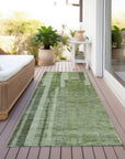 LOOMLAN Rugs Esmara Green Washable Indoor-Outdoor Rug