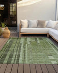 LOOMLAN Rugs Esmara Green Washable Indoor-Outdoor Rug