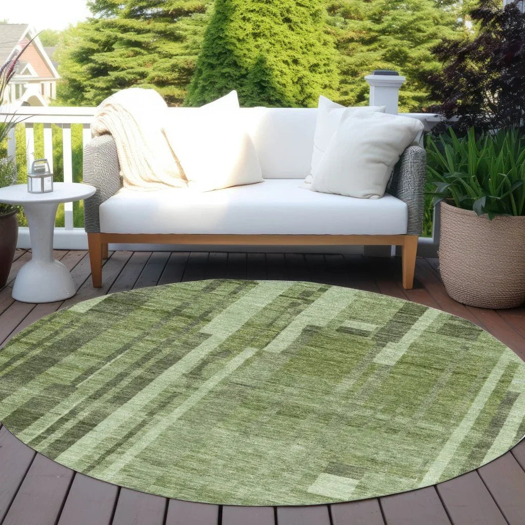LOOMLAN Rugs Esmara Green Washable Indoor-Outdoor Rug
