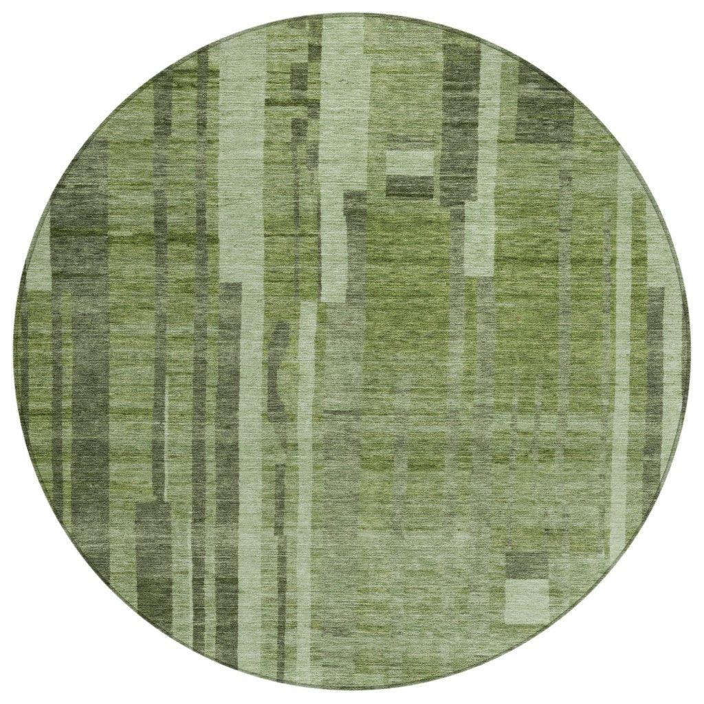 LOOMLAN Rugs Esmara Green Washable Indoor-Outdoor Rug