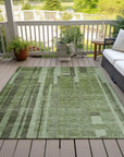 LOOMLAN Rugs Esmara Green Washable Indoor-Outdoor Rug