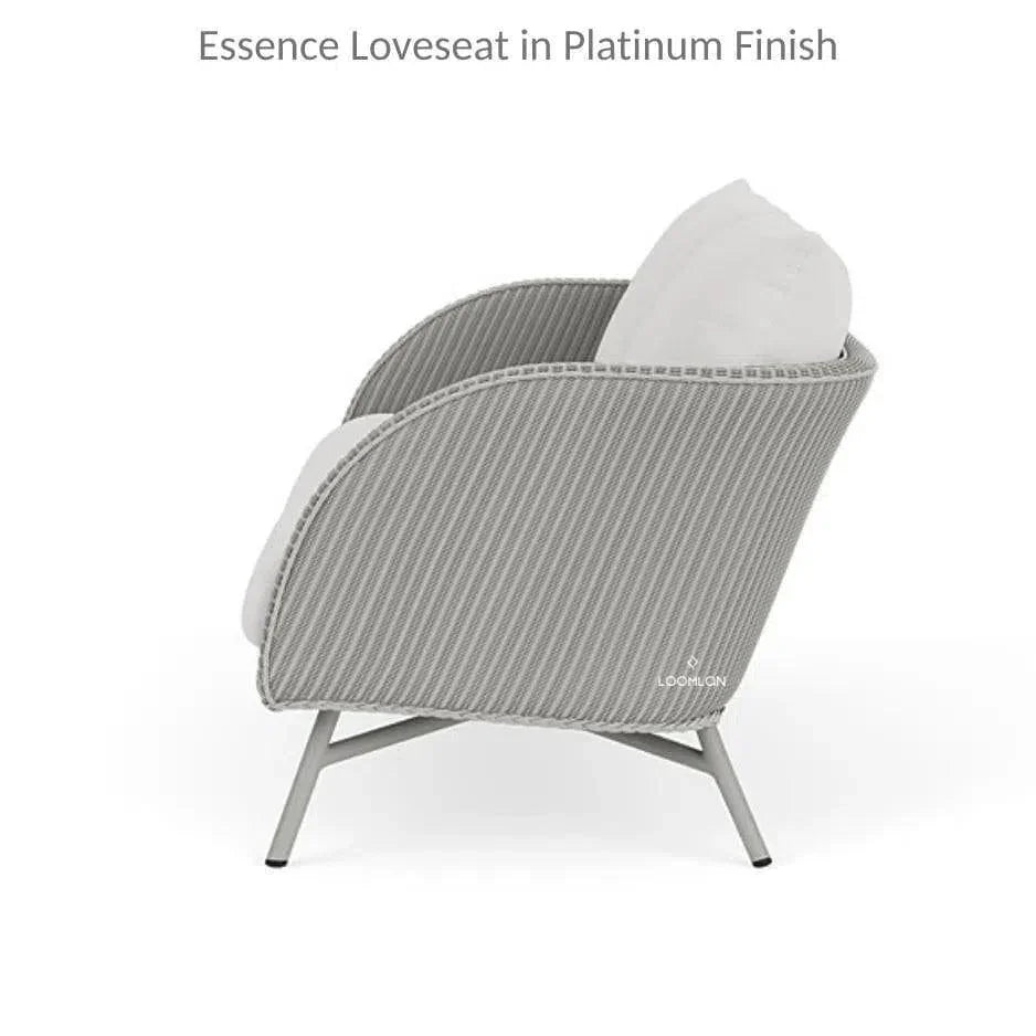Essence Outdoor Wicker Loveseat & Chair Set Tables - LOOMLAN - Lloyd Flanders - Outdoor Lounge Sets