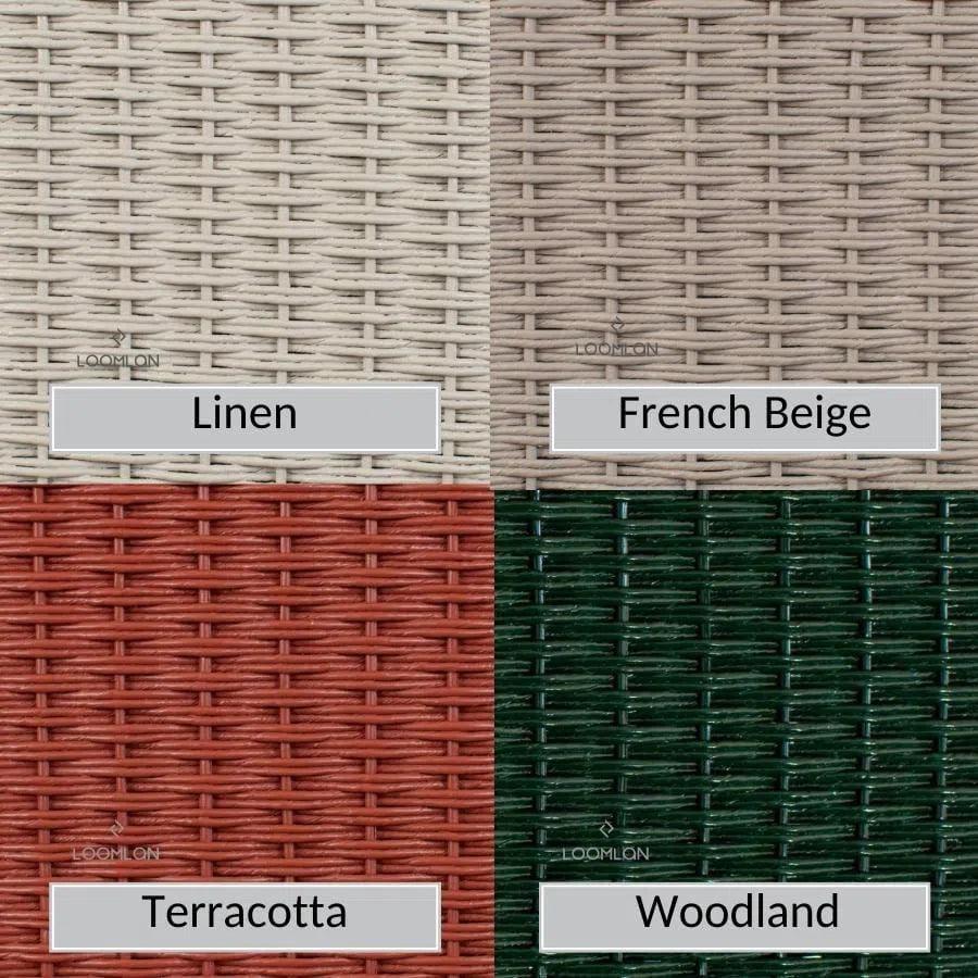 Essence Outdoor Wicker Loveseat &amp; Chair Set Tables - LOOMLAN - Lloyd Flanders - Outdoor Lounge Sets