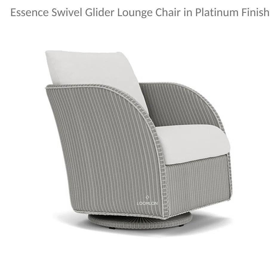 Essence Swivel Glider Lounge Chair Wicker Furniture - LOOMLAN - Lloyd Flanders - Outdoor Lounge Chairs