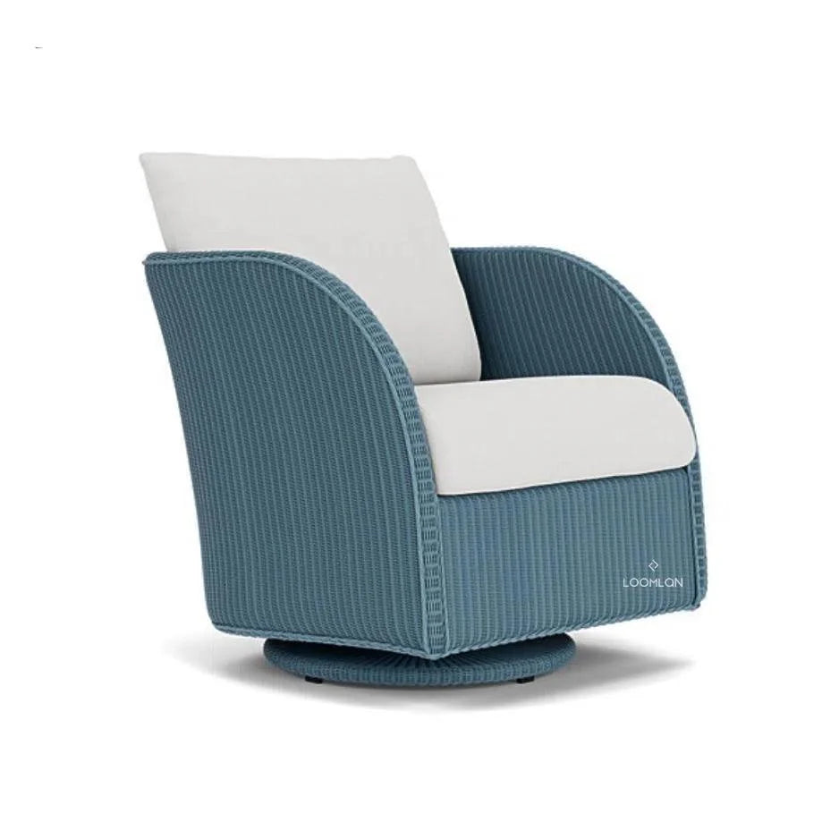 Essence Swivel Glider Lounge Chair Wicker Furniture - LOOMLAN - Lloyd Flanders - Outdoor Lounge Chairs