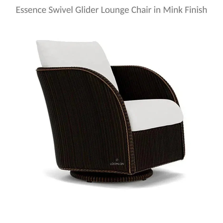Essence Swivel Glider Lounge Chair Wicker Furniture - LOOMLAN - Lloyd Flanders - Outdoor Lounge Chairs