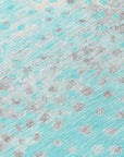 LOOMLAN Rugs Estara Teal Washable Indoor-Outdoor Rug