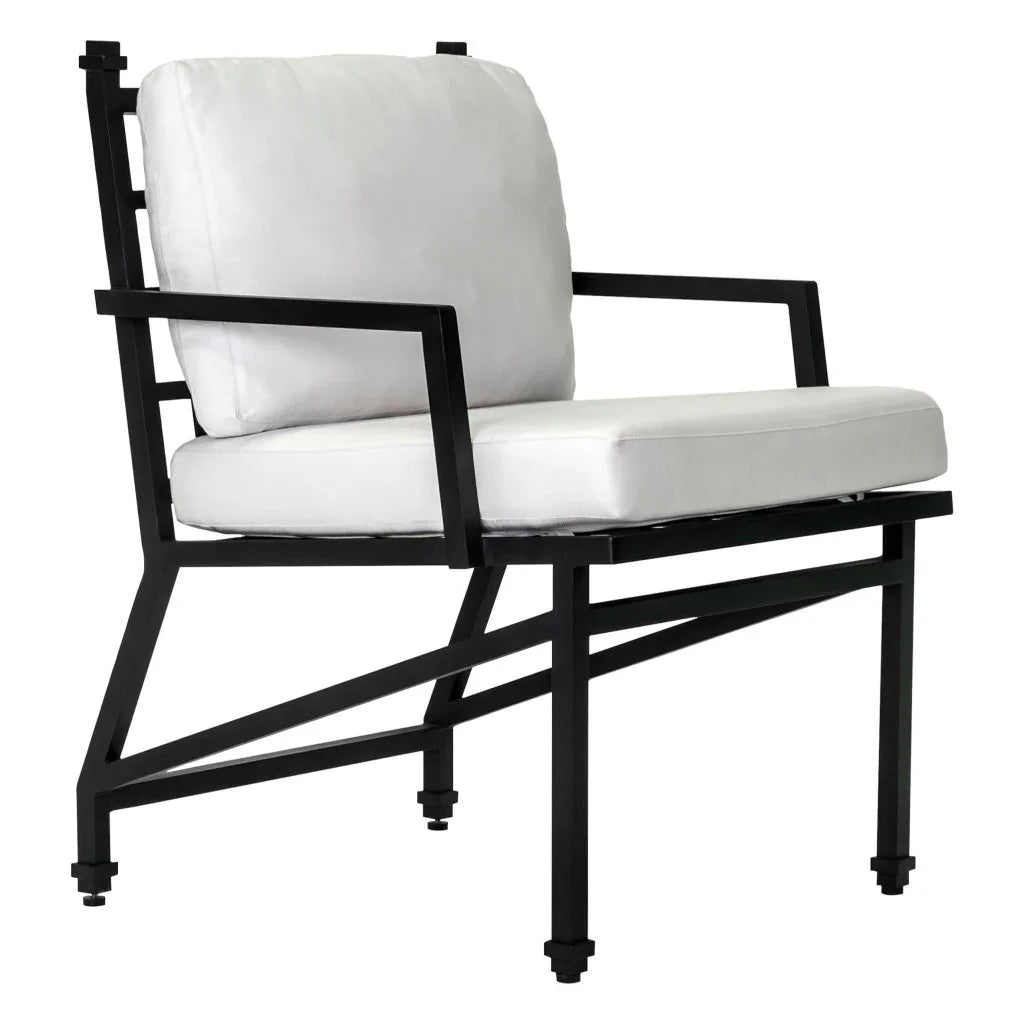 Seasonal Living Eterna Black Matte Patio Dining Arm Chair (Set Of 2)