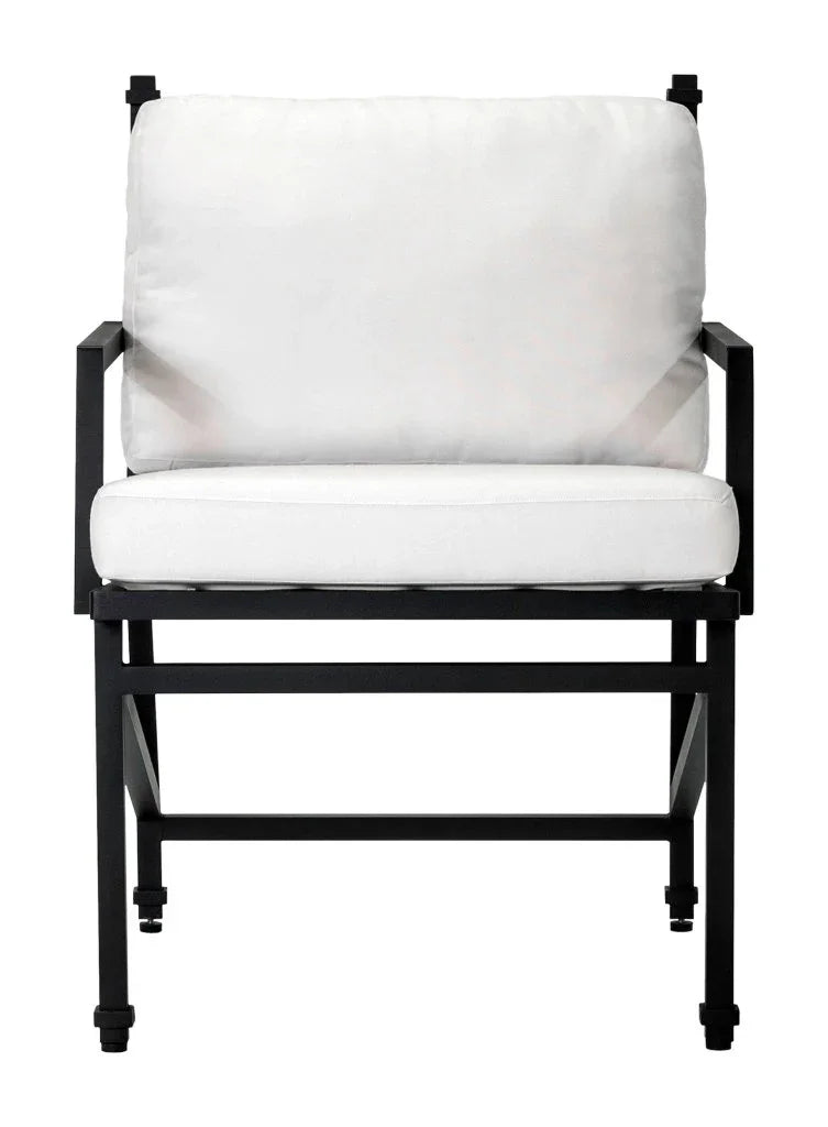 Seasonal Living Eterna Black Matte Patio Dining Arm Chair (Set Of 2)