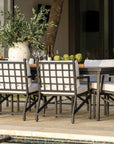 Seasonal Living Eterna Black Matte Patio Dining Arm Chair (Set Of 2)