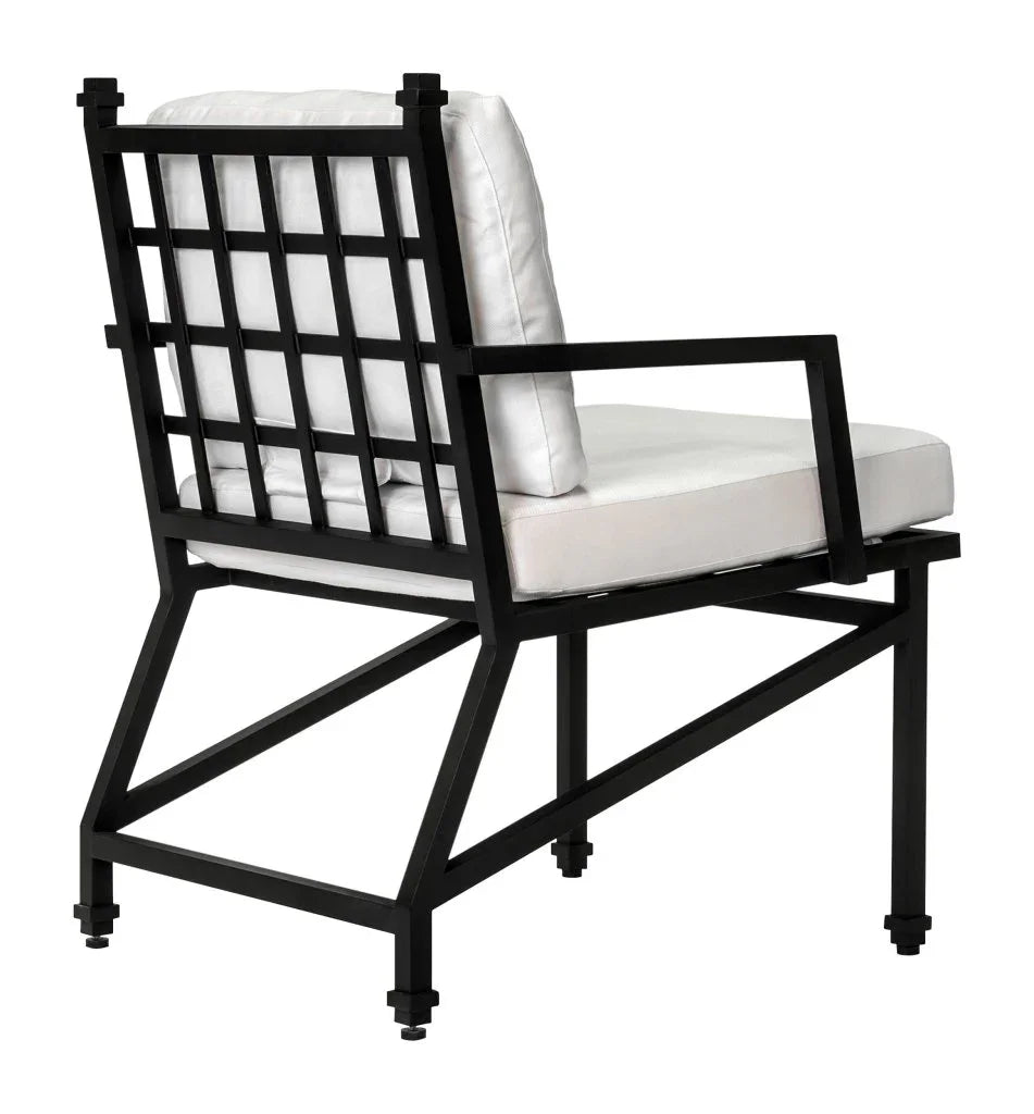 Seasonal Living Eterna Black Matte Patio Dining Arm Chair (Set Of 2)