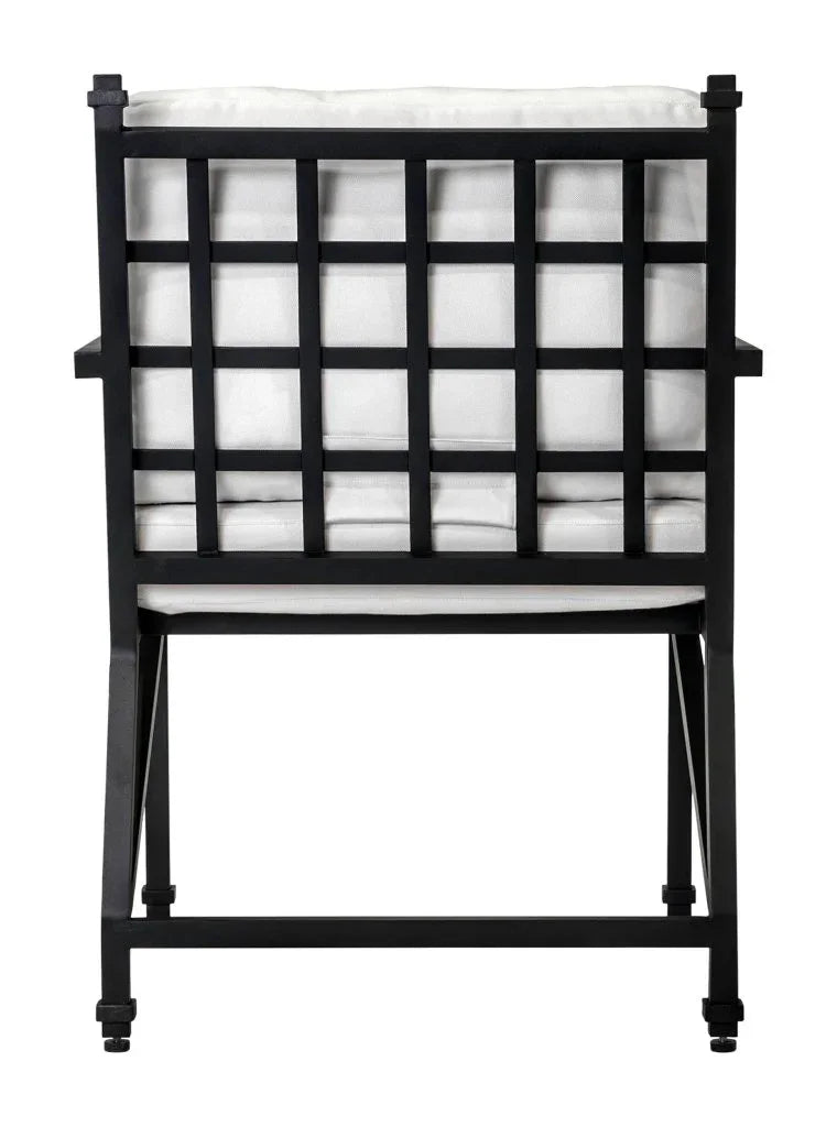 Seasonal Living Eterna Black Matte Patio Dining Arm Chair (Set Of 2)
