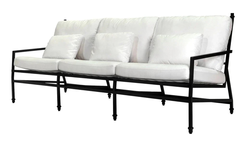 Seasonal Living Eterna Black Sand Matte Comfort Patio 3-Seat Sofa