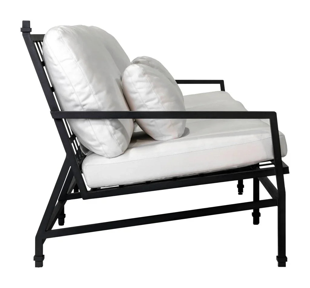 Seasonal Living Eterna Black Sand Matte Comfort Patio 3-Seat Sofa