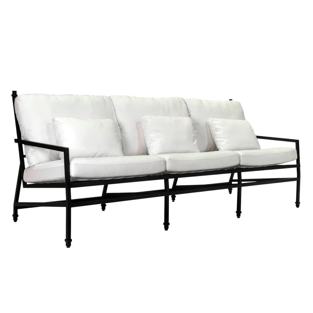 Seasonal Living Eterna Black Sand Matte Comfort Patio 3-Seat Sofa