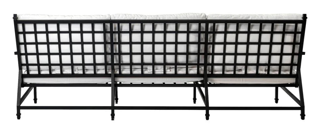 Seasonal Living Eterna Black Sand Matte Comfort Patio 3-Seat Sofa