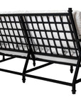 Seasonal Living Eterna Black Sand Matte Comfort Patio 3-Seat Sofa