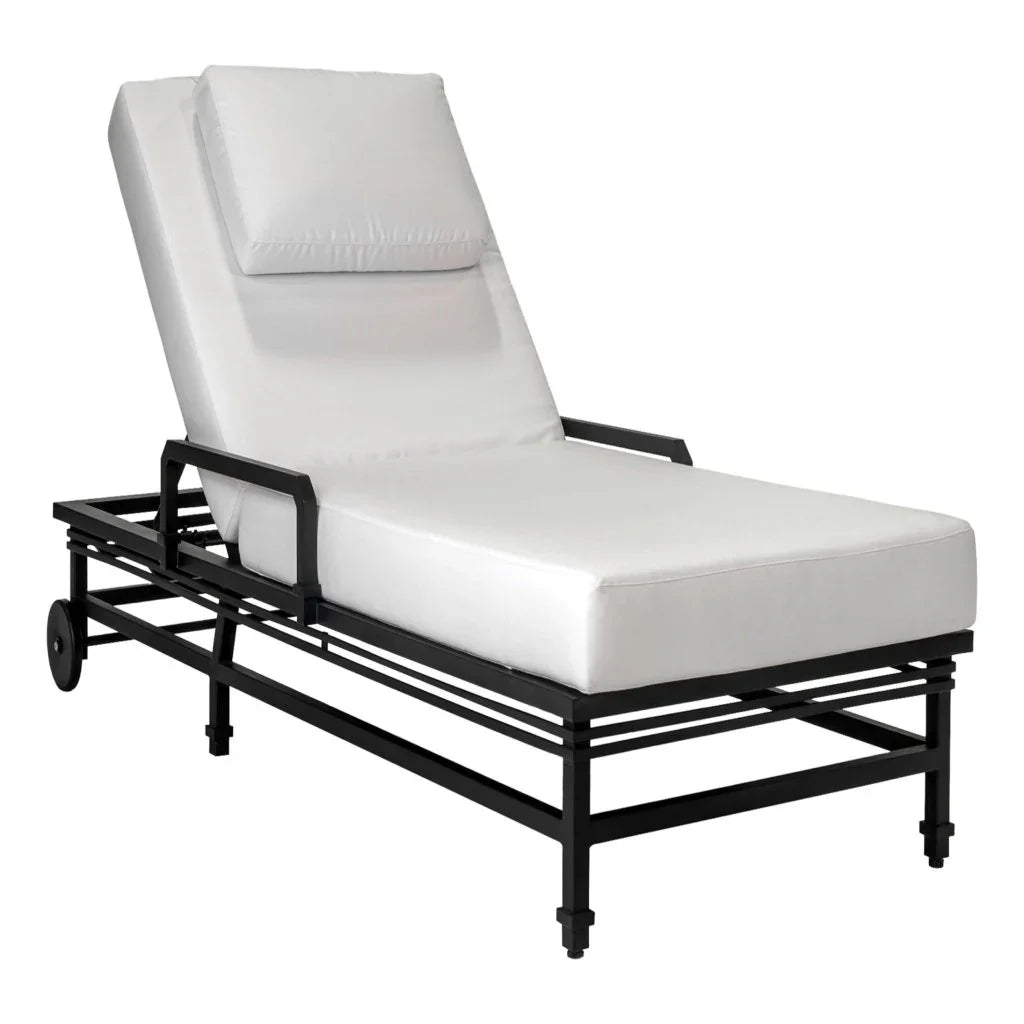Eterna Black Sand Matte Patio Pool Chaise (Set Of 2) - LOOMLAN - Seasonal Living - Outdoor Chaises
