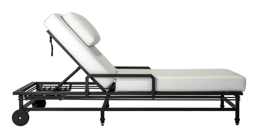 Eterna Black Sand Matte Patio Pool Chaise (Set Of 2) - LOOMLAN - Seasonal Living - Outdoor Chaises