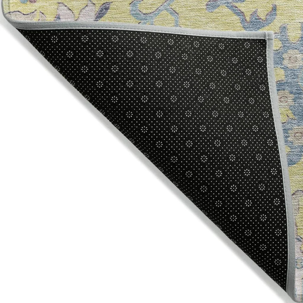 LOOMLAN Rugs Eugene Gold Washable Indoor-Outdoor Rug