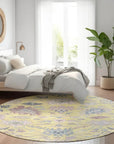 LOOMLAN Rugs Eugene Gold Washable Indoor-Outdoor Rug