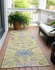 LOOMLAN Rugs Eugene Gold Washable Indoor-Outdoor Rug
