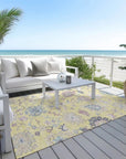 LOOMLAN Rugs Eugene Gold Washable Indoor-Outdoor Rug