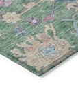 LOOMLAN Rugs Eugene Green Washable Indoor-Outdoor Rug