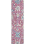 LOOMLAN Rugs Eugene Pink Washable Indoor-Outdoor Rug