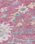 LOOMLAN Rugs Eugene Pink Washable Indoor-Outdoor Rug