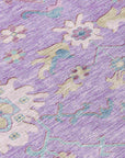 LOOMLAN Rugs Eugene Purple Washable Indoor-Outdoor Rug