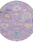 LOOMLAN Rugs Eugene Purple Washable Indoor-Outdoor Rug