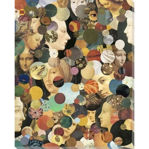 LOOMLAN Euphoric Reverie Abstract Faces Canvas Art Outdoor