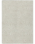 LOOMLAN Rugs Evalora Beige Washable Indoor-Outdoor Rug