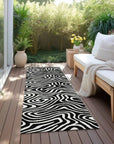 LOOMLAN Rugs Evalora Black Washable Indoor-Outdoor Rug