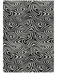 LOOMLAN Rugs Evalora Black Washable Indoor-Outdoor Rug