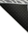 LOOMLAN Rugs Evalora Gray Washable Indoor-Outdoor Rug
