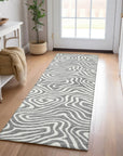LOOMLAN Rugs Evalora Gray Washable Indoor-Outdoor Rug