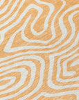 LOOMLAN Rugs Evalora Orange Washable Indoor-Outdoor Rug