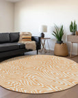 LOOMLAN Rugs Evalora Orange Washable Indoor-Outdoor Rug