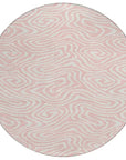 LOOMLAN Rugs Evalora Pink Washable Indoor-Outdoor Rug