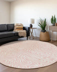 LOOMLAN Rugs Evalora Pink Washable Indoor-Outdoor Rug