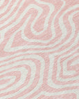 LOOMLAN Rugs Evalora Pink Washable Indoor-Outdoor Rug