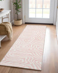LOOMLAN Rugs Evalora Pink Washable Indoor-Outdoor Rug