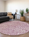 LOOMLAN Rugs Evalora Purple Washable Indoor-Outdoor Rug